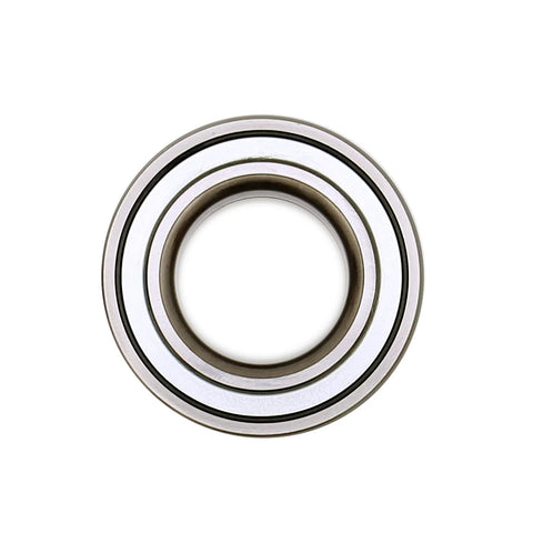 Top view of a single bearing from the Beefy Wheel Hub Bearing Set With Clips Two Pack For Honda Accord CR V Pilot S2000 And Acura TL CL MDX RSX Front Wheel Bearings Fitment Includes Two Bearings And Two Clips.