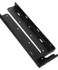 Beefy Heavy Duty Angled Floating Shelf Brackets In Black Steel Thickened Reinforced Mounts For Kitchen And Home Use