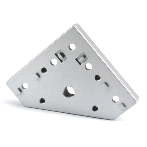 3030 Series Aluminum M12 L Shape Corner Bracket Joint Plate for extrusion connectors, 90x90mm, 15mm thick, rust resistant