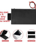 Tough As Nails Two Pack Eight AA Battery Holder Case with adhesive strip for versatility and 12 volts for DIY projects.
