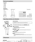 Heavy Duty Damper Actuator Built Like A Tank For Hvac Ventilation specifications and wiring diagram on instruction sheet.