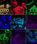 Kid Friendly Dinosaur And Car Night Light With 360 Degree Rotation And Nine Color Change Projector, Projects Car Shapes