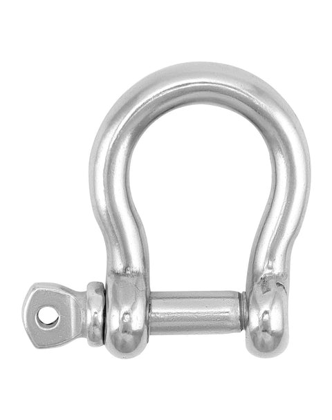 One Quarter Inch D Ring Shackles Twenty Pack In 304 Stainless Steel Screw Pin Bow Shackle for heavy-duty use