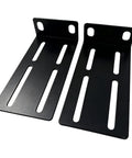 Rock Solid 1U Adjustable Rack Mount Pair For 19 Inch Server Cabinets Heavy Duty Steel Brackets with slotted design.