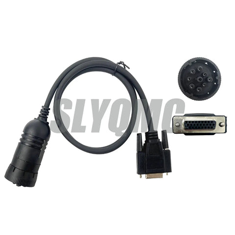 Pro Grade Service Advisor EDL Dealer Diagnostic Adapter For Construction, Agricultural And Forestry Equipment With EDL V3 And V5.3 Bluetooth, SSD, Software 5.3, And DTAC Support showing diagnostic cable and connectors