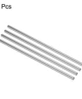 Four Pack 6mm By 200mm Linear Motion Rod Shafts Chrome Plated Case Hardened Steel Guides For 3D Printers And CNC Machines