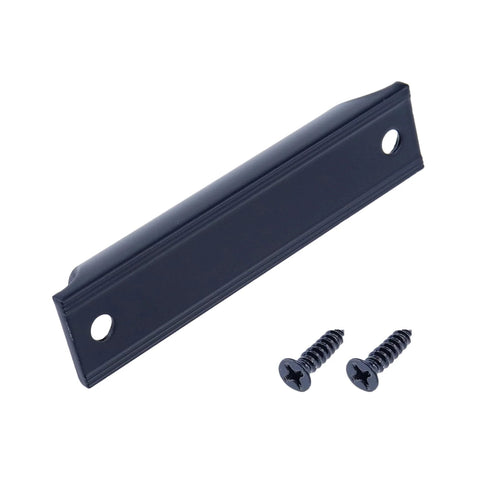 Aluminum Alloy Window Sash Lift Handle Set Black 2 Pieces for Sliding Windows and Drawer Push Pull Hardware, screws included