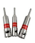 Three heavy duty wire stripper tools with adjustable depth for household wiring projects, featuring sturdy steel construction.