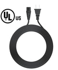 Heavy Duty 12 Feet TV Power Cord Featuring 2 Prong C7 Design Hits Different For Smart Television, black and coiled.