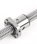 End Machined CNC Ball Screw With Ball Nut RM2505 400mm Precision Lead Screw for 3D Printer, heat treated steel, low backlash