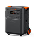 HomePower 3600 Plus Portable Power Station With 3600W AC Output And 3584Wh LFP Battery, black unit with orange accents