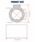 Diagram showing dimensions of NMRV030 RV30 Shaft Sleeve Adapter for 8mm motor shaft to 11mm bore with measurements.