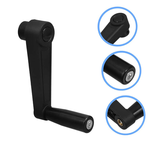 Tough Premium Nylon Hand Crank Assembly With Smooth Revolving Grip For Universal Window Cranks And Machine Tools Foldable Design Built Like A Tank For Heavy Daily Grind And Rigorous Shop Tasks Without Skipping A Beat