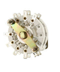 Pro Grade Two Pole Eight Position Two Deck Band Channel Rotary Switch Selector For Radios TVs And Industrial Controls, 18 Pins, Mount Hole 9.7mm, Shaft Diameter 6mm, Shaft Length 11.7mm gold rotary switch with 18 terminals