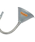 14.84 Inch Steel Bendable Spout Funnel With Filter For Automotive Oils And Liquids, flexible metal funnel hose