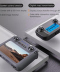 4K Camera Drone With 3 Axis Gimbal Stabilization Six Km Transmission Foldable Quadcopter remote with 5.5-inch screen display