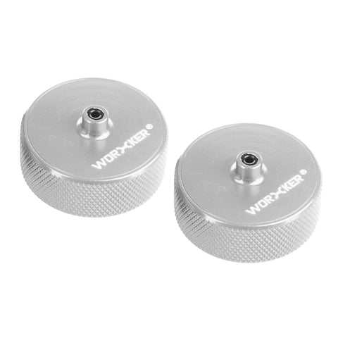 Dope Aluminum Alloy Flywheels Mod Kit For Nerf Stryfe CS18 Oblique Cage Compatible, metal flywheel pair in silver finish