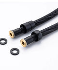 Brass Shower Slide Bar With Height And Angle Adjustable Handheld Shower Head Holder Wall Mount Bracket, matte black hose fittings.