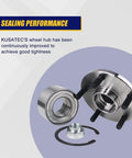 Front Wheel Bearing And Hub Assembly 518509 Compatible With ES300 RX300 Camry Avalon Sienna Solara And Toyota Models Front 5 Lug Bolts No ABS Replaces Front Wheel Hub Unit Fits Your Ride 1992-2004 and related components display