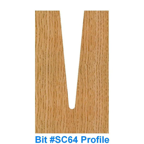 Five Piece One Quarter Inch CNC Router Bit Starter Set With Two Conical Ball Nose Spirals And Three Additional High Precision Bits For Beginners And Pros In Small Shops Ideal For Hobbyists And Woodworkers Looking For Reliable Performance And Value In SC64 V groove profile on wood
