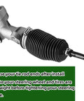 EZGO Golf Cart Steering Gear Box Assembly One Piece For TXT RXV MPT 2001 And Up Rack And Pinion Front Axle Mounted Replaces OEM 70964G01 70964G02 70602G01 Fits Electric And Gas Models Smooth Ride