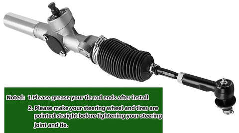 EZGO Golf Cart Steering Gear Box Assembly One Piece For TXT RXV MPT 2001 And Up Rack And Pinion Front Axle Mounted Replaces OEM 70964G01 70964G02 70602G01 Fits Electric And Gas Models Smooth Ride