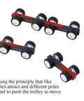 Magnetism Science Kit for Kids and Teens, Hands On STEM Education Tool With Bar, Horseshoe and Ring Magnets Plus Compass