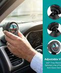 Straight Up Dead On Digital Slope Meter And Vehicle Tilt Gauge with 360 degree display on car dashboard.