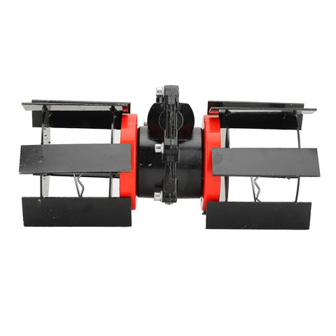 Disc Harrow For Tiller And Lawn Mower 4 Inch 9 Teeth Universal Plow Harrow with aluminum iron blades, side view