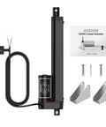 Heavy Duty 12V Linear Actuator 330 Lbs 1500N 8 Inch Stroke Silent IP65 Electric Actuator With Mounting Brackets and hardware
