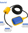 13ft Cable Float Switch Water Level Controller For Pumps Tanks Pools And Sewage Systems with NO NC Wiring and counterweight