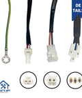 Connectors and wiring for Refrigerator Inverter Compressor Control Board WR87X29409 GE Compatible Replacement Part