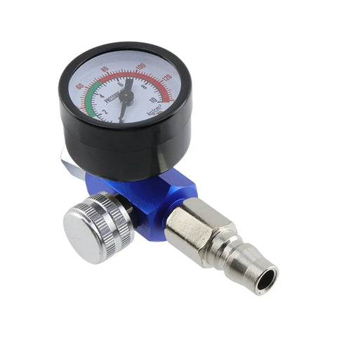 Air Compressor Regulator Valve With Pressure Gauge And Air Plug G1 4 Thread Pro Grade Adjustable Outlet Pressure For Air Tools And DIY Projects 0 To 140 PSI Durable Fit For Most Compressors