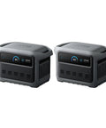 Hella Rock Solid 2000W Portable Power Station Featuring 1024Wh Capacity on display with dual gray units for home backup and expeditions.