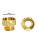 Vacuum Breaker Adapter With 1.125 Inch Internal Threads Brass Anti Siphon Valve Connector Built Tough For Garden Hose, Durable Anti Corrosion Fitting