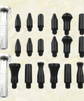 Premium Two Piece Auto Body Dent Repair Kit With Slick Dent Remover Pen And Drop In Heads for easy door ding pulling heads.
