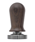 No Sweat Calibrated Espresso Tamper Featuring Spring Loaded Comfort Grip And Prime 304 Stainless Flat Base for precise coffee packing.