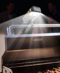 Grill Light For Blackstone Griddle And Weber Grill Rechargeable BBQ Lights illuminating grilling area in dark setting