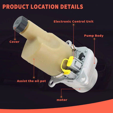 Heavy Duty Electric Servo Power Steering Pump For Volvo C30 C70 S40 V50 2004 To 2013 showing electronic control unit and pump body.