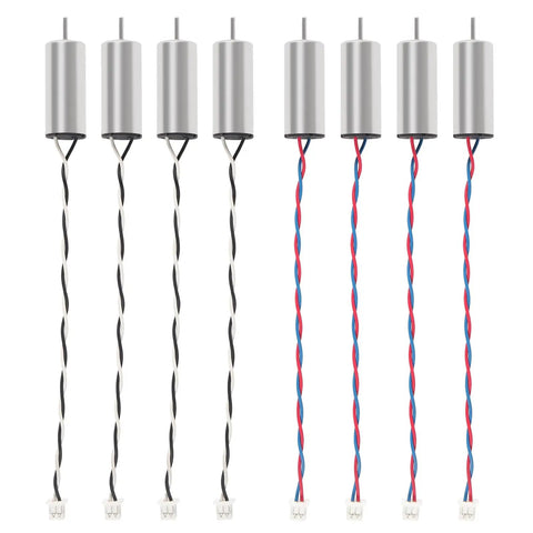 8520 Coreless Micro DC Motors 8.5x20mm High RPM Up to 53000 RPM 4CW 4CCW with JST 1.25mm Connector for DIY Micro Quadcopter