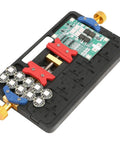 Precision Soldering Fixture For IC Chips And PCBs Clamp Holder for BGA and Micro Boards, holding a circuit board securely.