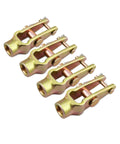 4 Pack Slack Adjuster Clevis Double Pinned Straight Pin Kit 5/8-18 Threaded Fit For Heavy Duty Air Brake Systems On Trucks And Semis