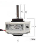Heavy Duty Indoor DC Fan Motor For HVAC Units Replacement Spare Part High Efficiency Built Tough Durable Long Lasting Performance For Midea Systems Quiet Operation Easy Install Industrial Grade Power And Reliability, 92mm motor