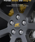 1/2-20 Lug Nuts 20 Pack Chrome Closed End Bulge Acorn Solid Wheel Nuts Replacement For Jeep Wrangler JK Liberty Grand Cherokee Ford