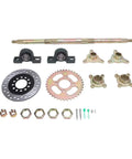 Beefy 24 Inch Rear Axle Kit For Go Karts And Drift Trikes Heavy Duty Sprocket And Brake Disc Base Rear Axle Assembly Set with accessories