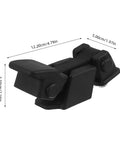 Heavy Duty Black Abs Hood Latch Lock Catch With Secure Bumper Retainer Clips For Cars And Tool Cabinets Ensures Tight Closure And Easy Install Every Time, 12.2cm
