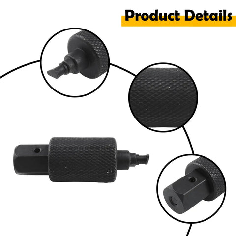 Pro DCT Clutch Actuator Adjuster Tool For Hyundai D6KF1 6-Speed And Kia D7UF1 7-Speed Transmissions, close-up black metal tool