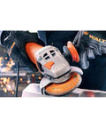 Worker using Enduro-Flex Spin-On Flap Discs With Eco-Trim Backing 4-1/2 Inch 5/8-11 Arbor for grinding metal surface