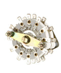 Band Selector Rotary Switch 2 Pole 11 Position, 2 Deck, 24 Pin, 9mm Thread, 6mm Shaft for radio and TV panels