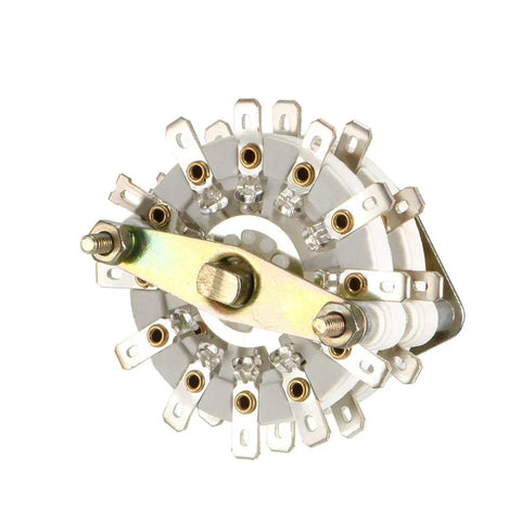 Band Selector Rotary Switch 2 Pole 11 Position, 2 Deck, 24 Pin, 9mm Thread, 6mm Shaft for radio and TV panels